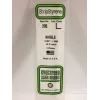 Evergreen polystyren L-profil 350 x 4 x 4 mm, 3 st., vit