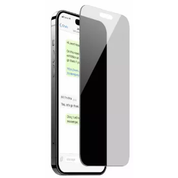 SBS Mobile Privacy härdat glas skärmskyddsfilm för iPhone 15 och iPhone 16 med sidoskydd PUSDGPRIPHONE1661