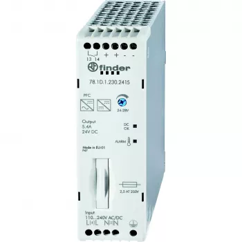Finder 78.1D.1.230.2415 DIN-skenenätaggregat 24 V/DC 5,4 A 130 W