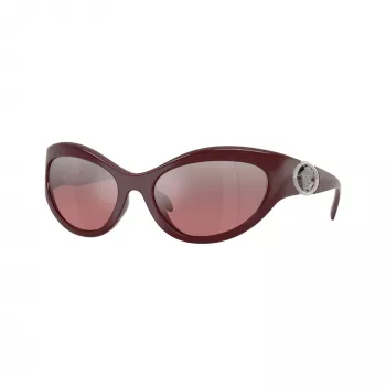 Versace VE4485-54877E dam cat-eye solglasögon, havannabåge, mörkbruna gradientglas, 59 mm