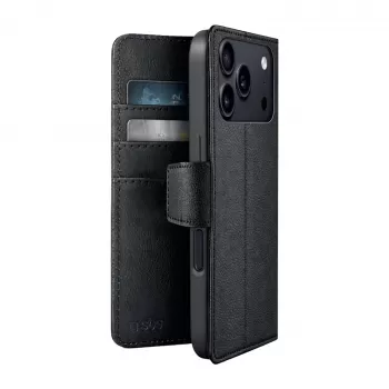 SBS Wallet Classic Mag skal för iPhone 18 Pro Max med plånbok och stöd, MagSafe-kompatibelt – svart