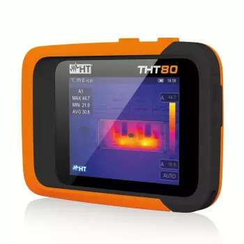 HT Instruments THT80 värmekamera, -20 till +550 °C, 25 Hz, inbyggd digitalkamera, WiFi, pekskärm 1011275