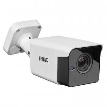 Grothe AHD bulletkamera PLUS 2,7-12 mm varifokalobjektiv 1080p Full HD övervakningskamera för utomhusbruk med 40 m IR-nattseende, IP66 metallhölje, 1096/406