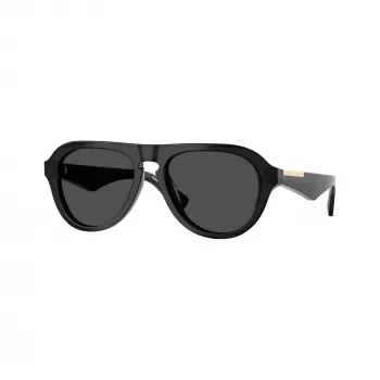 Burberry herr BE4437U rektangulära solglasögon, Havana/mörkgrå, 55mm BE4437U411287