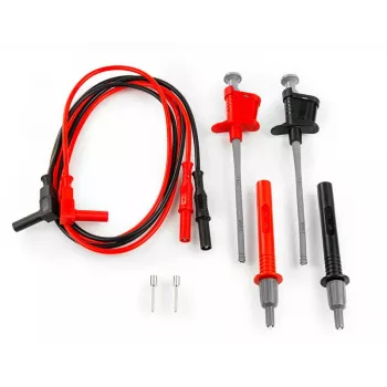 HT Instruments 425 mätsladdsset, CAT IV 600V / CAT III 1000V, 1,5 m, 16 A, 4mm beröringssäkra banankontakter, röd/svart 1003040