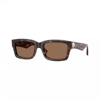 Burberry BE4443-300273 dam cat-eye-solglasögon, Havana-båge, bruna gradientglas, 55mm