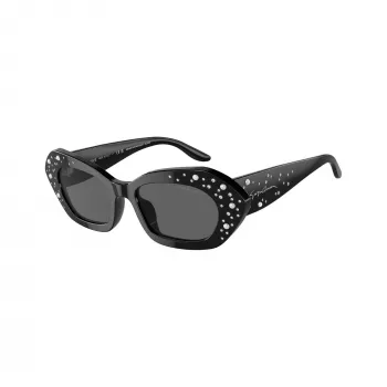 Giorgio Armani dam AR8213BU5001B rektangulära svarta solglasögon