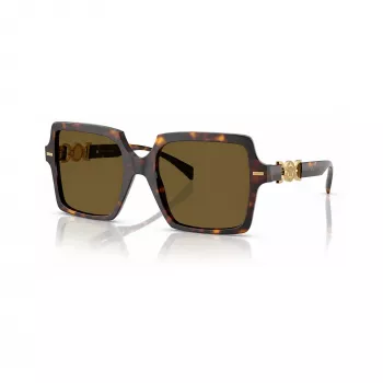 Versace VE4441-108-73 damsolglasögon – havana-båge, bruna glas, 55 mm