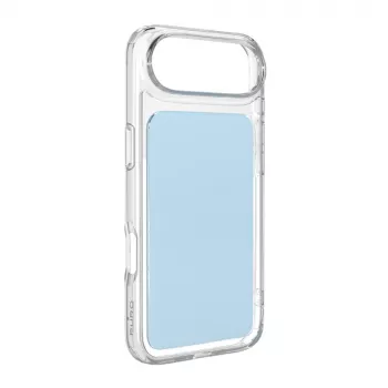 SBS Mobile transparent skal för Apple iPhone 17 Air - transparent TPU-baksidesskydd PUIPC1766CLEARMLBL