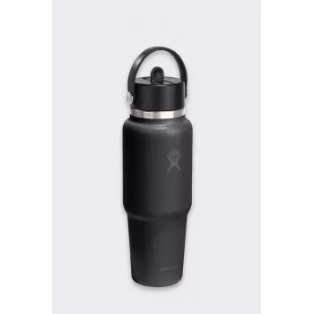 Hydro Flask 32 Oz Wide Flex Straw Travel Bottle (946 ml) – svart