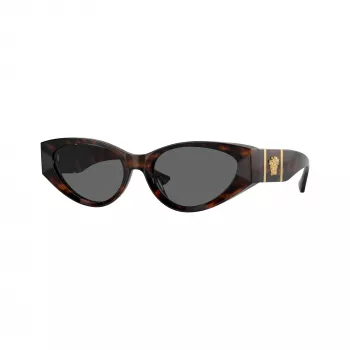 Versace VE4454-542987 cat-eye solglasögon dam, havanna/mörkgrå, 55 mm