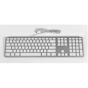 Matias kabelanslutet USB-C-tangentbord för Mac – silver – U.S. version (FK316CS)