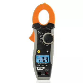 HT Instruments HT4011 digitalt tångmultimeter CAT III 600V, 4000 counts, AC/DC-spänning, resistans, kapacitans, frekvens, diod- & kontinuitetstest, tångöppning 30 mm 1009820
