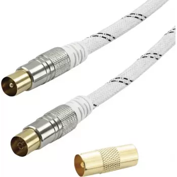 Vivanco SAT-antennkabel 3 m vit (VVACABMF300HQW)