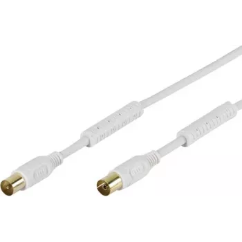 Vivanco SAT-antennanslutningskabel 3 m, vit VVAN30FEDBGW