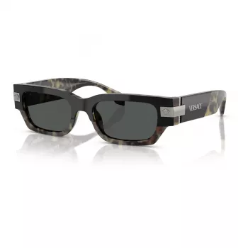 Versace dam VE4465-545687 solglasögon, svart båge, mörkgrå glas, 54mm