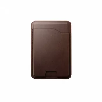 NOMAD Leather Mag Wallet – MagSafe- och Apple Find My-kompatibel läderväska (brun)