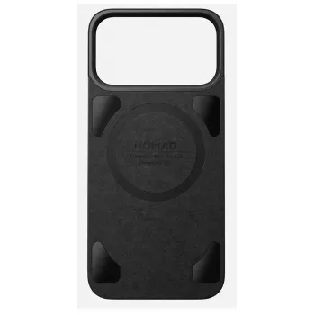 NOMAD Magnetic Leather Back för iPhone 17 Pro Max MagSafe-kompatibelt, Horween-läder (svart)