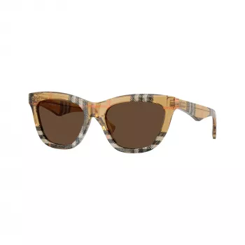Burberry BE4435-414673 dam solglasögon, svart båge, mörkgrå glas, 53/18/140 mm