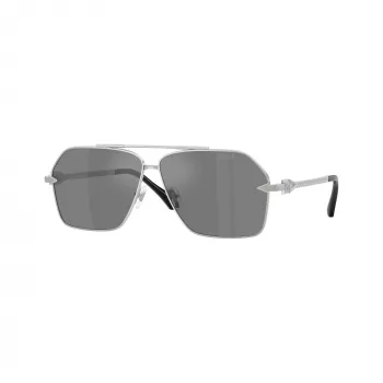 Versace VE2284-10006G herr solglasögon, svart båge, grå glas, 63mm
