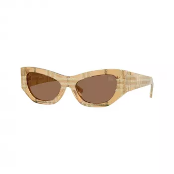 Burberry dam BE4450U415773 fyrkantiga solglasögon, Havana/brun gradient, 54mm