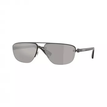 Burberry BE3164-13166G herr pilot solglasögon, svart båge, grå gradientglas, 62mm