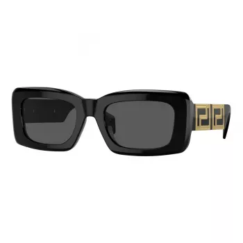 Versace VE4444UGB187 dam cat-eye solglasögon, svart båge, grå gradientglas, 54mm