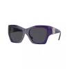 Versace VE4452-541987 damsolglasögon, svart cat-eye-båge, gråa glas, 55/19/135 mm