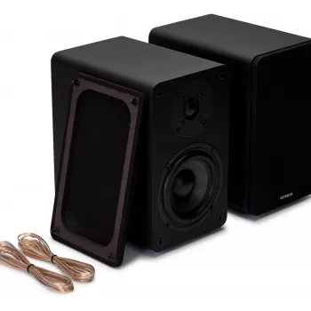 AIWA Hi-Fi 2.0 aktiv stativhögtalare 2x70W RMS, svart
