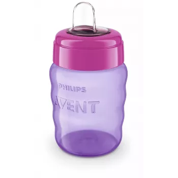 Philips AVENT Easy Sip träningsmugg 9m+ 260ml silikontut rosa