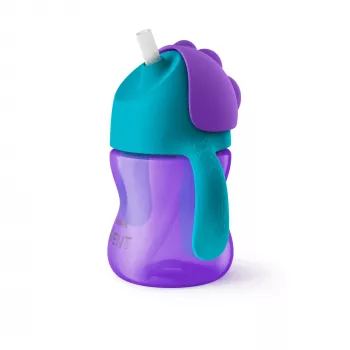Philips Avent Bendy Straw mugg 200 ml, 9m+, lila