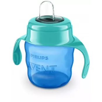 Philips AVENT Easy Sip träningsmugg med handtag, 6M+, 200ml, silikontut, grön