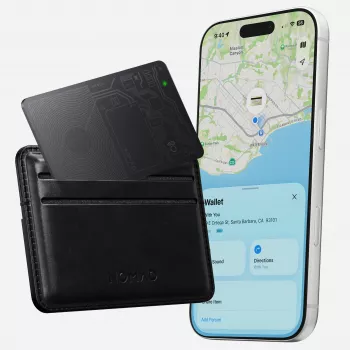 NOMAD Tracking Card V2 - plånbokssökare kompatibel med Apple Find My (svart)