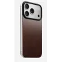 NOMAD Magnetic Leather Back för iPhone 17 Pro MagSafe-kompatibel Horween läder Rustic Brown