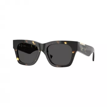 Burberry BE4424-410687 damsolglasögon, cat-eye, transparent grå båge, mörkgrå glas, 52/18/130 mm