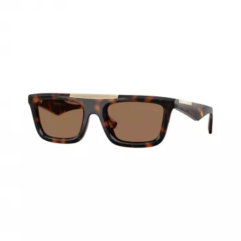 Burberry BE4451U300273 herrsolglasögon, fyrkantiga, acetat, havanna, bruna gradientglas, 54-21-140