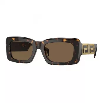 Versace VE4444U10873 Women's Sunglasses, Havana Frame, Brown Gradient Lenses, 54/21/140 mm
