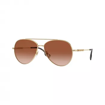 Burberry BE3147-110913 damsolglasögon cat-eye, blekguld båge, bruna gradientglas, 58 mm