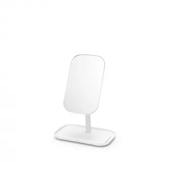 BRABANTIA ReNew väggspegel med hylla, vit