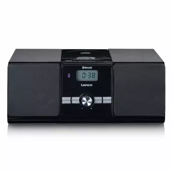 Lenco MC-030BK mikrostereoanläggning med Bluetooth, CD, FM-radio, USB, AUX, svart
