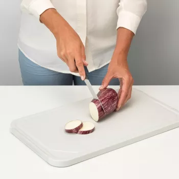 Brabantia ReNew skärbräda / serveringsfat, stor, ljusgrå