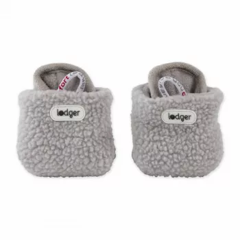 Lodger Slipper Teddy baby tofflor, Storm, 6-12 månader, anti-halk