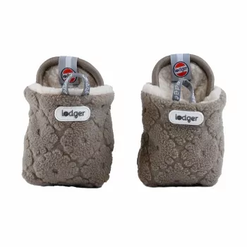 Lodger Slipper Folklore fleece babytossor, Buffalo Plaid, 12-18 månader