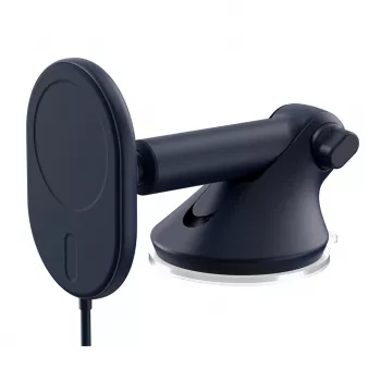 iOttie Velox magnetisk trådlös laddare instrumentbräda & vindrutehållare - 7,5W Qi snabbladdning, MagSafe-kompatibel, svart