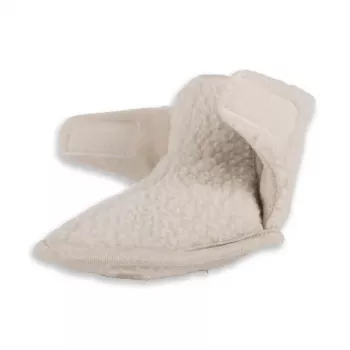 Lodger Slipper Teddy babyskor, Birke, 12-18 månader, halksäker mockasula, unisex