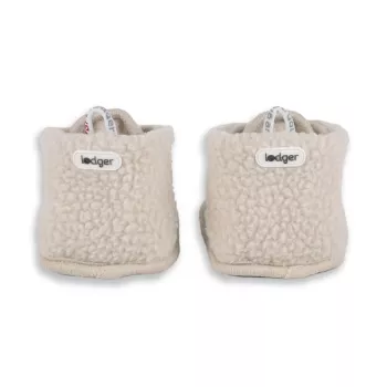 Lodger Slipper Teddy babyskor, Birke, 12-18 månader, halksäker mockasula, unisex