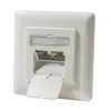 DSIT DC-Wall-In-STP6-I infälld Cat. 6 skärmad dubbel-RJ45-dosa, elfenben