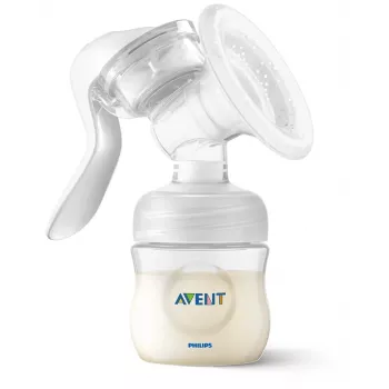 Philips Avent Lotus handbröstpump med 125 ml flaska