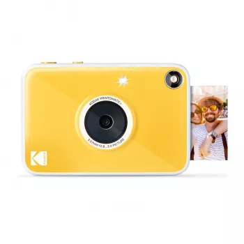 Kodak RODOMATICPYL digital direktbildskamera med ZINK Zero Ink-utskrift, 10MP, 3,5 inch LCD, Bluetooth, USB-C, MicroSD
