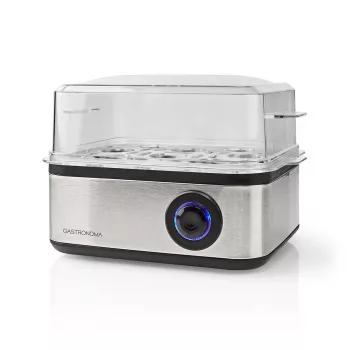 Gastronoma äggkokare 500W, 8 ägg, svart/silver